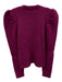 Derek Lam 10 Crosby Size S Magenta Poly Blend Crew Neck Long Sleeve Sweater Magenta / S