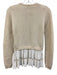 N 21 Size XS Cream Wool Mixed Fabric Lace Detail Sweater Cream / XS