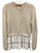 N 21 Size XS Cream Wool Mixed Fabric Lace Detail Sweater Cream / XS