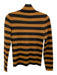 Alice + Olivia Size XS Gold & Black Wool Blend Stripe Metallic Thread Top Gold & Black / XS