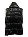 SAM. Size Small Black Nylon Zip Front Quilted goose down Collar Vest Black / Small