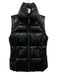 SAM. Size Small Black Nylon Zip Front Quilted goose down Collar Vest Black / Small