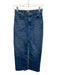 Mother Size 25 Medium Wash Cotton Denim High Rise Front Slit Whiskering Skirt Medium Wash / 25