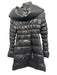 Ciao Milano Size Small Gray Black Nylon Long Sleeve Quilted Polyester Fill Coat Gray Black / Small