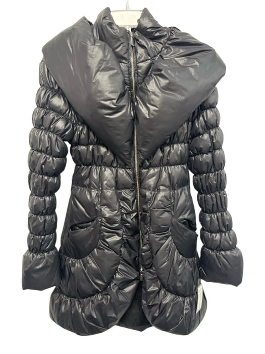 Ciao Milano Size Small Gray Black Nylon Long Sleeve Quilted Polyester Fill Coat Gray Black / Small
