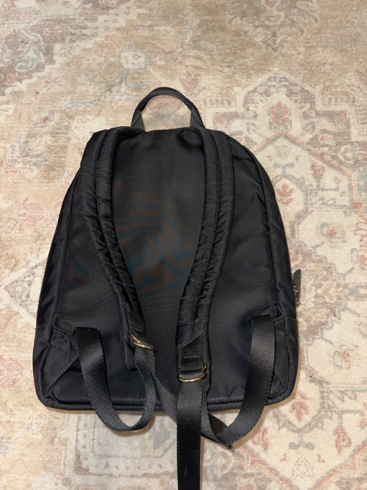 Knomo Black & Gold Nylon Leather GHW Backpack