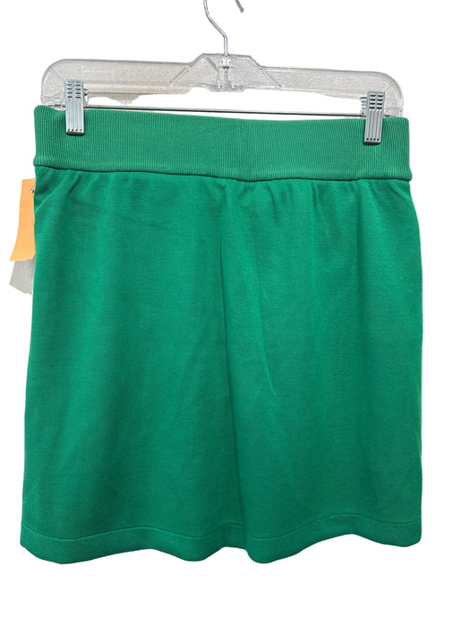 Spanx Size M Green & White Polyester Elastic Waist Skort Skirt