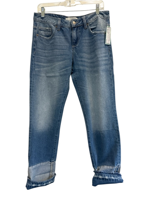 Hidden Size 27 Light Wash Cotton Zip Fly Cuffed Jeans Light Wash / 27