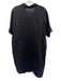 Lanhtropy Size S/M Black Linen 1/2 Sleeve Button Front Collared Shirt Dress Black / S/M