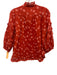 Trovata Birds of Paradis Size XS Red Orange & White Ramie & Cotton Dandelion Top Red Orange & White / XS