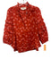 Trovata Birds of Paradis Size XS Red Orange & White Ramie & Cotton Dandelion Top Red Orange & White / XS