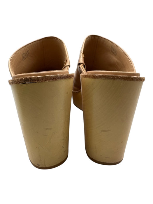 Kimberly Whitman for Antonio Melani Shoe Size 9.5 Beige Leather Upper Clog Mules Beige / 9.5
