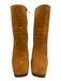 Sam Edelman Shoe Size 9.5 Tan Brown Leather Upper Suede Side Zip Ankle Boots Tan Brown / 9.5
