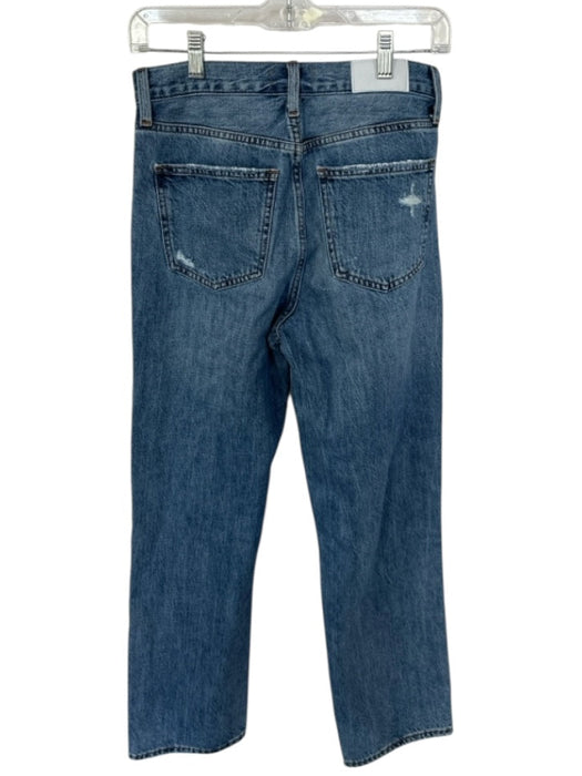 Pistola Size 26 Med Dark Wash Cotton Denim High Waist Button Fly Jeans Med Dark Wash / 26