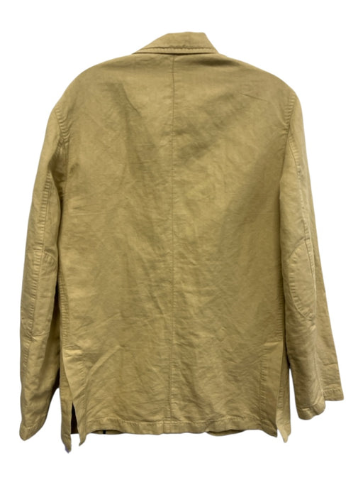 Sid Mashburn Tan Linen Blend Solid 2 Button Men's Blazer Tan / 50