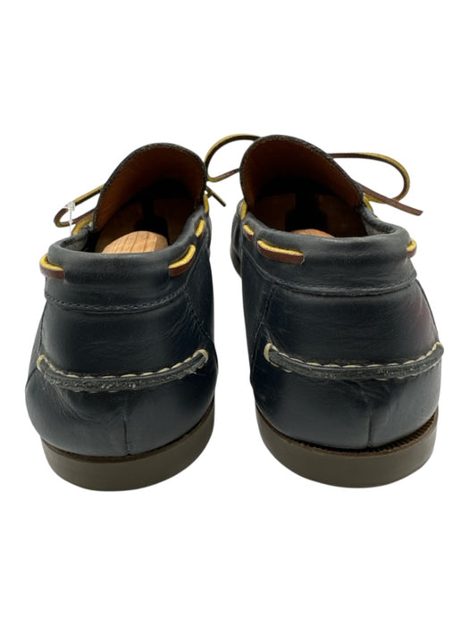 Sid Mashburn Shoe Size 10.5 Blue Leather Solid Boat Shoe Sneaker Men's Shoes Blue / 10.5