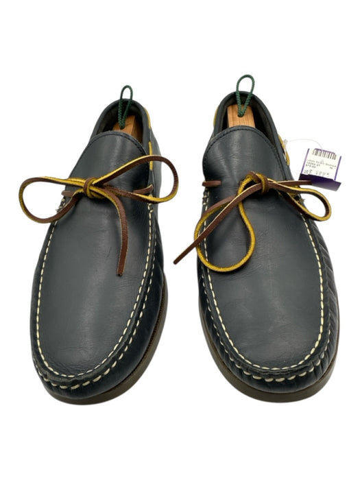 Sid Mashburn Shoe Size 10.5 Blue Leather Solid Boat Shoe Sneaker Men's Shoes Blue / 10.5