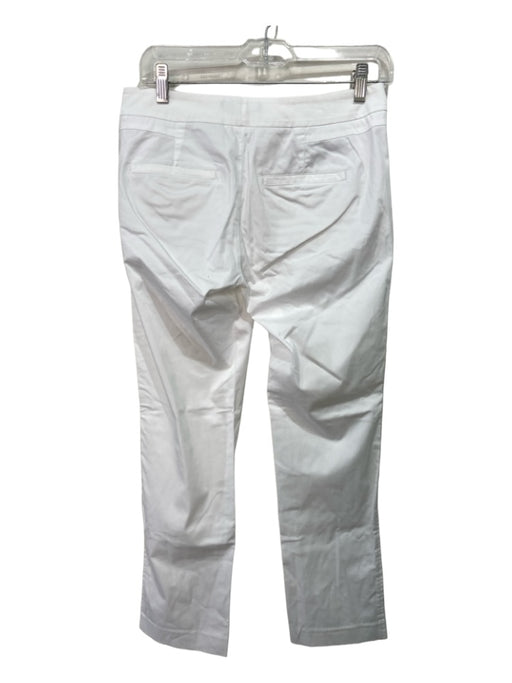 Vince Size 2 White Cotton Mid Rise Slim Fit Pants White / 2