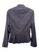 Reiss Size XS Slate Blue Cotton Blazer Button Front Pleated Peplum Jacket Slate Blue / XS