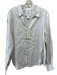 Calypso St. Barth Size L White & Silver Linen Metallic Thread Long Sleeve Top White & Silver / L