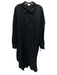 Jodi Melissa Size L Black Linen Button Front Shirt Dress Dress Black / L