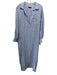 J. Crew Size XL Periwinkle Blue Linen Chest Pocket Maxi Slit Dress Periwinkle Blue / XL