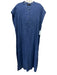 Banana Republic Size L Blue Linen Button Detail Dress Blue / L