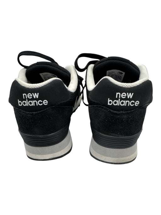 New Balance Shoe Size 8.5 Black & White Synthetic & Suede Lace Up Knit Sneakers Black & White / 8.5