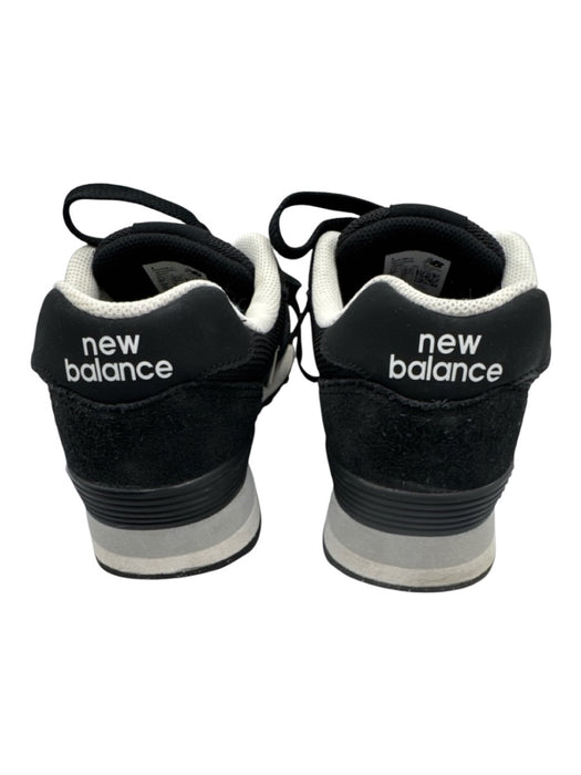 New Balance Shoe Size 8.5 Black & White Synthetic & Suede Lace Up Knit Sneakers Black & White / 8.5