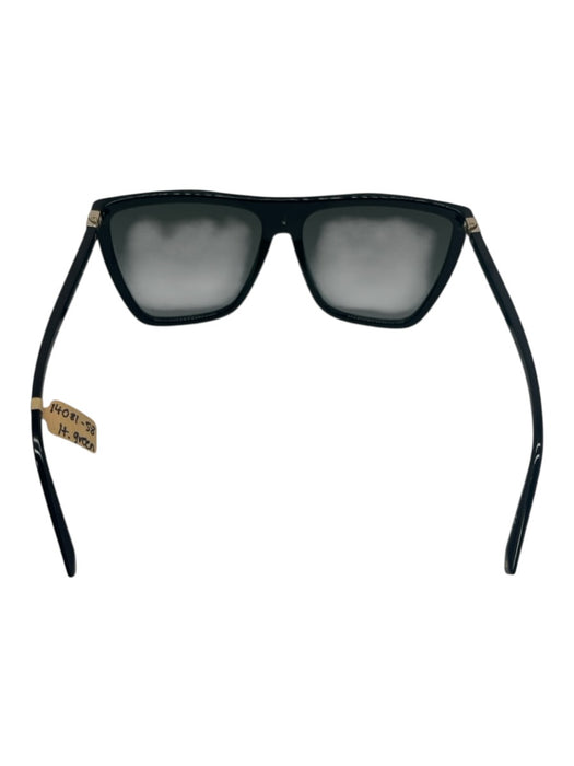 Givenchy Black Acetate Flat Top Gradient Lens Square Flat Sunglasses Black