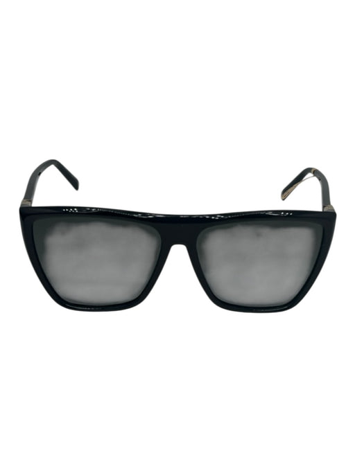 Givenchy Black Acetate Flat Top Gradient Lens Square Flat Sunglasses Black