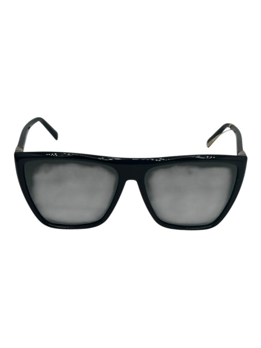 Givenchy Black Acetate Flat Top Gradient Lens Square Flat Sunglasses Black