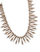Kendra Scott Rose Gold Metal Rhinestone Detail Statement Geometric Necklace Rose Gold