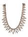 Kendra Scott Rose Gold Metal Rhinestone Detail Statement Geometric Necklace Rose Gold