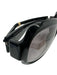 Fendi Black Acetate Gradient Lens Round Rectangular Oversized Sunglasses Black