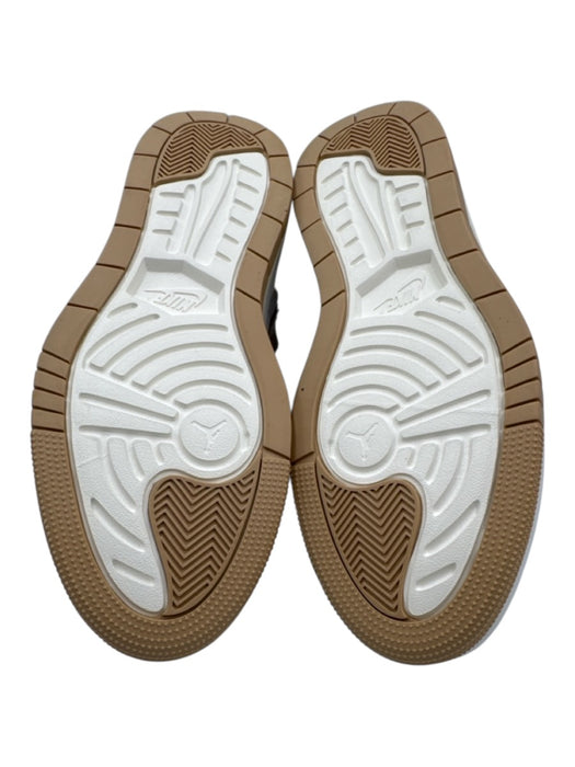 Air Jordan Shoe Size 9.5 White & Beige Leather High Top Color Block Sneakers White & Beige / 9.5