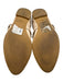 Stuart Weitzman Shoe Size 9.5 Beige & Gold Leather Upper Almond Toe Flats Beige & Gold / 9.5