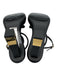 Fendi Shoe Size 39.5 Black & Gold Leather Toe Strap Logo Block Heel Pumps Black & Gold / 39.5