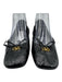 Valentino Garavani Shoe Size 39.5 Black Patent Leather Bow detail Logo Flats Black / 39.5