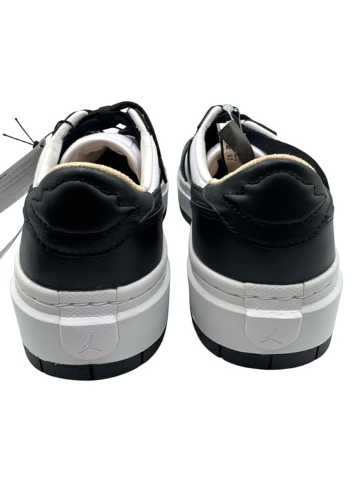 Nike Air Shoe Size 9.5 Black & White Leather Upper Round Toe Perforated Sneakers Black & White / 9.5