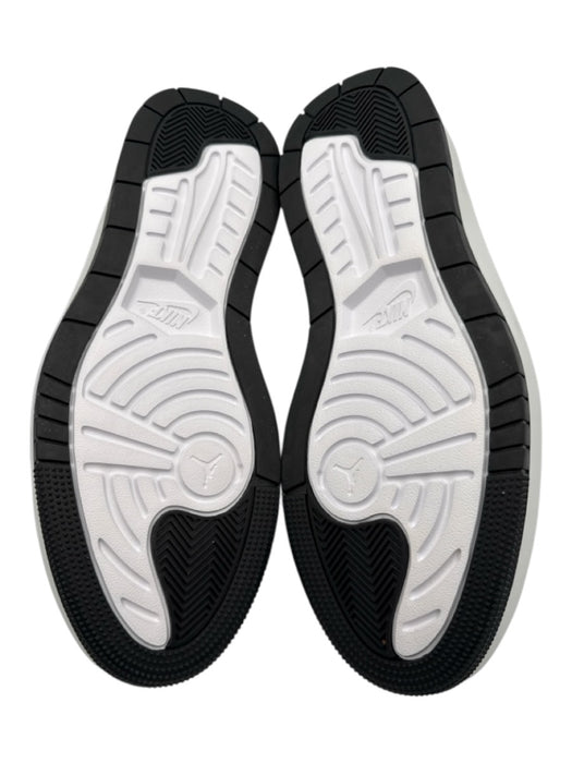 Nike Air Shoe Size 9.5 Black & White Leather Upper Round Toe Perforated Sneakers Black & White / 9.5