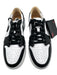 Nike Air Shoe Size 9.5 Black & White Leather Upper Round Toe Perforated Sneakers Black & White / 9.5
