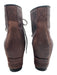 Sorel Shoe Size 9.5 Brown Leather Upper Round Toe Fabric & Color Block Boots Brown / 9.5