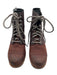 Sorel Shoe Size 9.5 Brown Leather Upper Round Toe Fabric & Color Block Boots Brown / 9.5