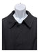 Burberry Size Est XXL Black Synthetic Solid Zip UP Overcoat Men's Jacket Black / Est XXL