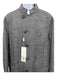 Armani NWT Size 58 Gray Wool Blend Herringbone Mandarin Collar Men's Jacket Gray / 58