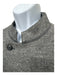 Armani NWT Size 58 Gray Wool Blend Herringbone Mandarin Collar Men's Jacket Gray / 58