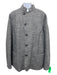 Armani NWT Size 58 Gray Wool Blend Herringbone Mandarin Collar Men's Jacket Gray / 58