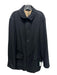 Armani AS IS - Stained Size 42 Black Cotton Blend Solid Coat Men's Jacket Black / 42