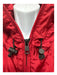 Moncler Size 5 Red Synthetic Solid Windbreaker Zip Up Men's Jacket Red / 5